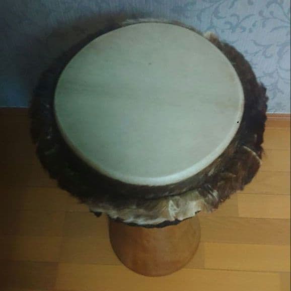 ジャンベ　直径約35cm 高さ約65cmアフリカドラム　民族楽器　①