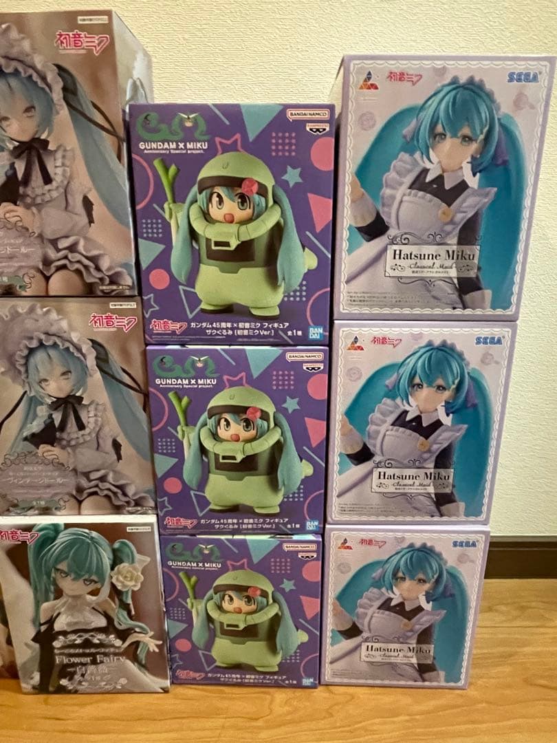 初音ミク　プライズ　フィギュア　まとめ ザクミク　ヴィンテージドール　長靴他