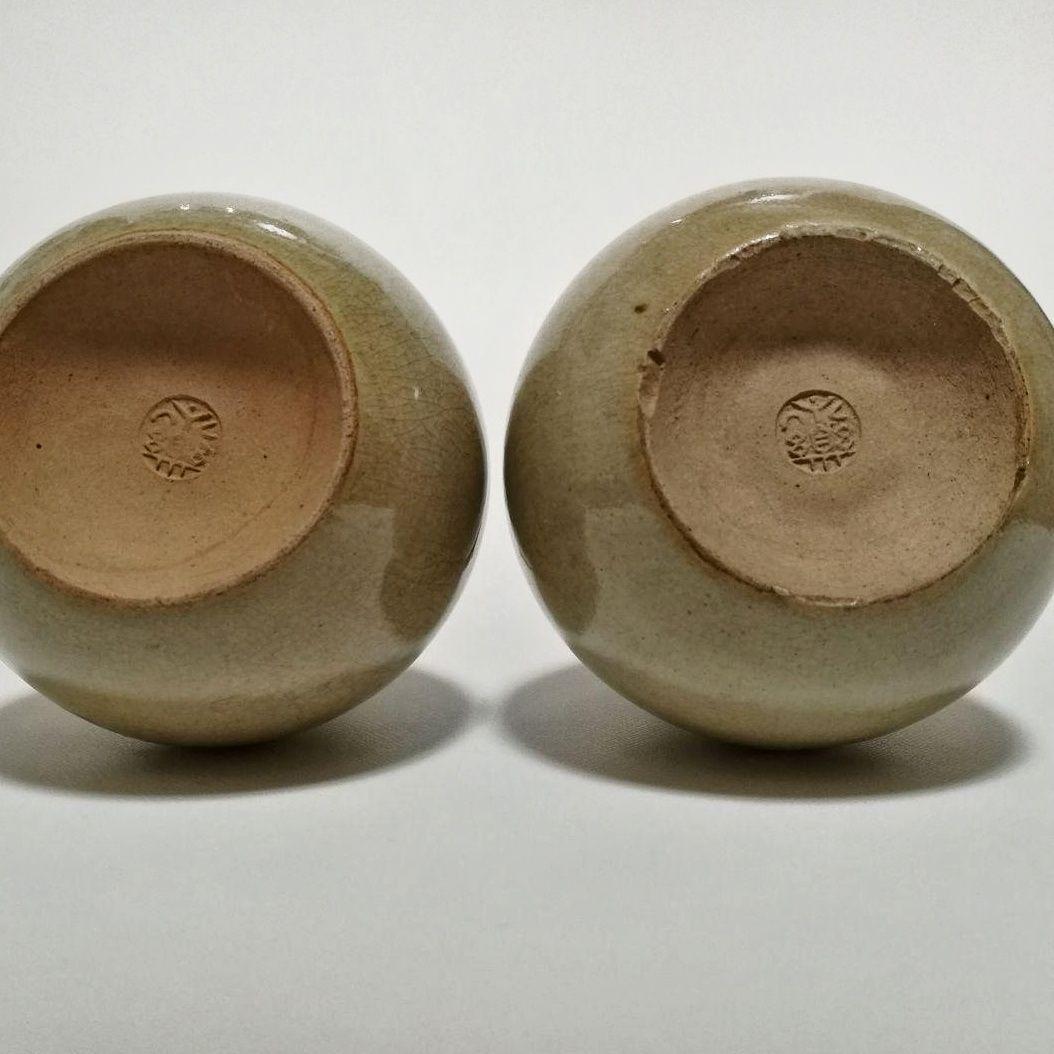 十二代 永楽善五郎　(和全)　菊図徳利一対 菊図徳利　一対