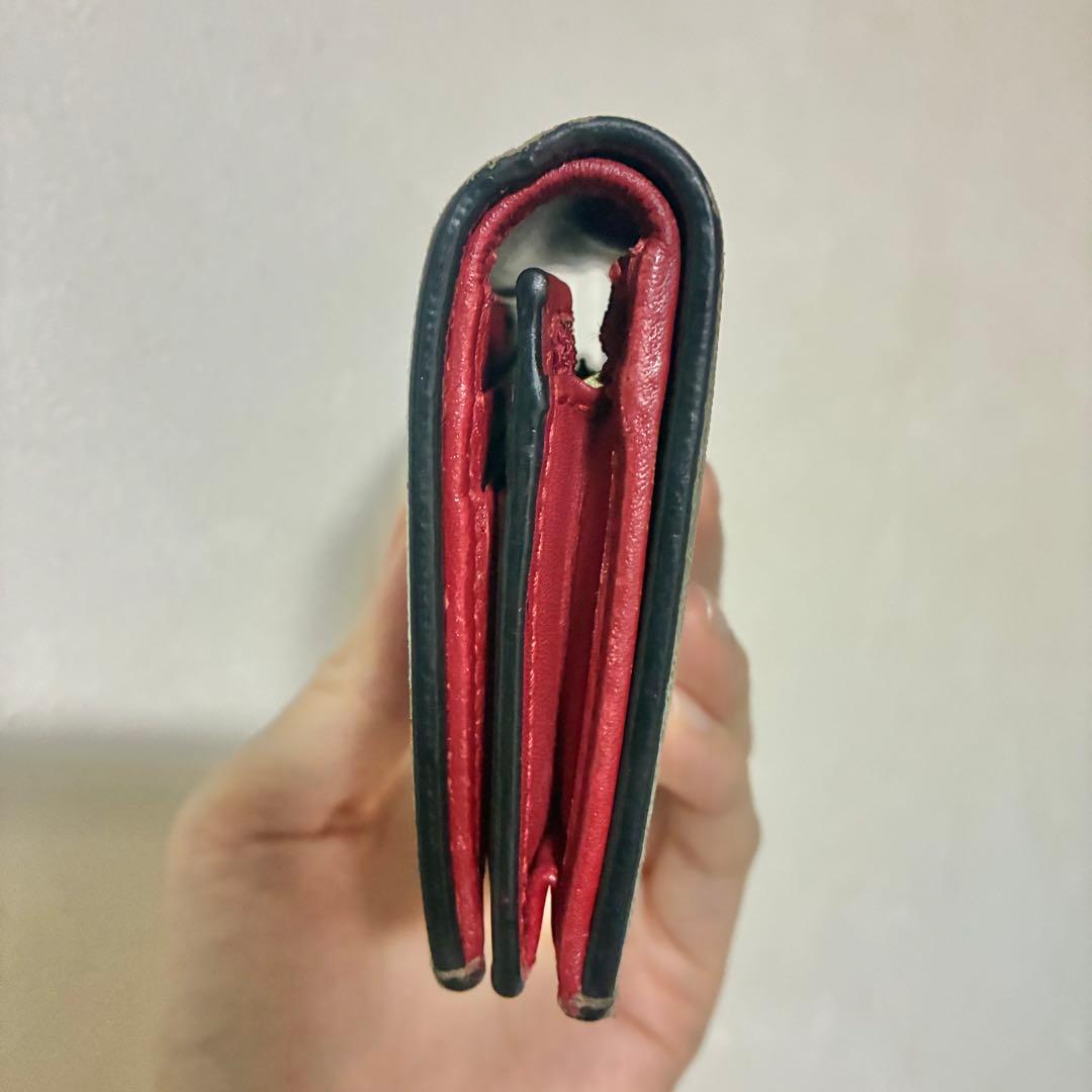 Y*マ様 グッチ ミスティックキャット スプリーム GG PVC 折り財布