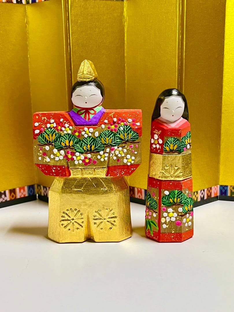 一刀彫 立雛 お雛祭り