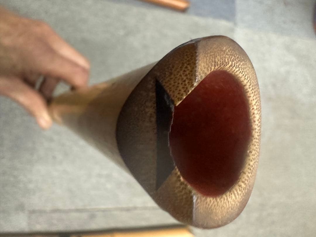 【根竹・風合い良】尺八 竹製 1尺8寸前後 / 和楽器・古管shakuhachi