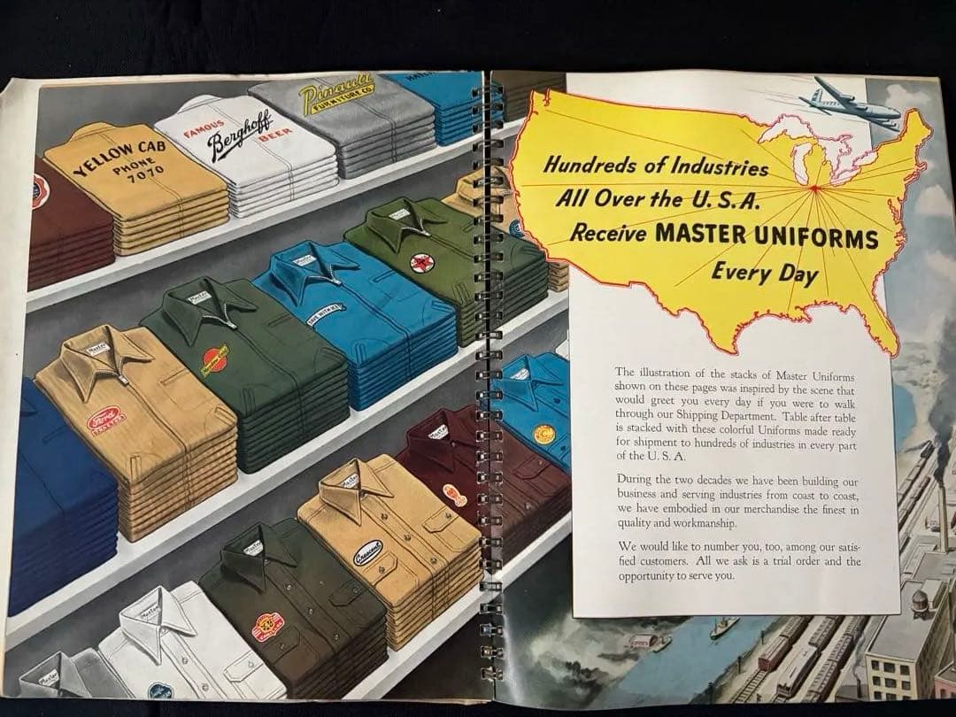 50s Master Garment Corp. ワークウェア　カタログ　作業服