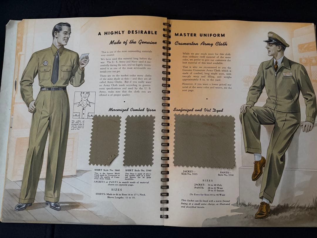 50s Master Garment Corp. ワークウェア　カタログ　作業服