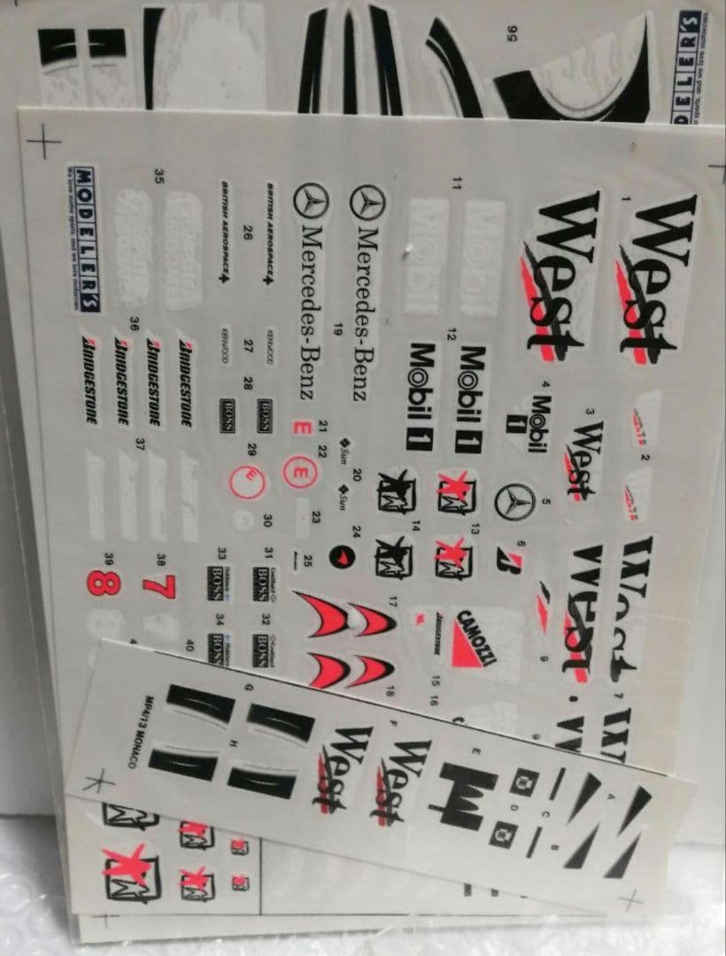 モデラーズ1/20マクラーレンMP4/13モナコグランプリモデル　ガレージキット