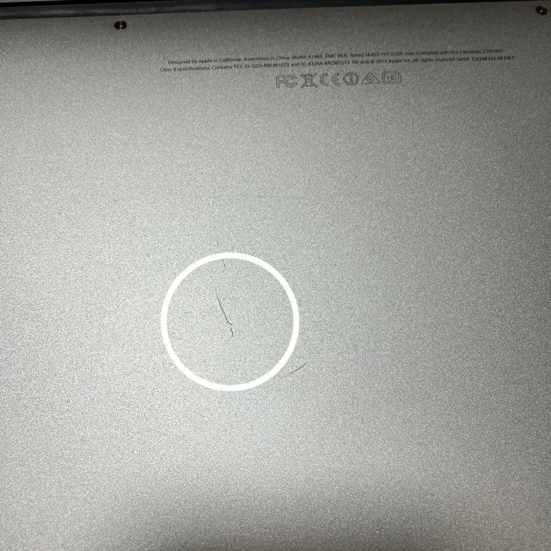 MacBook Air 11インチmid2013 充電器付き