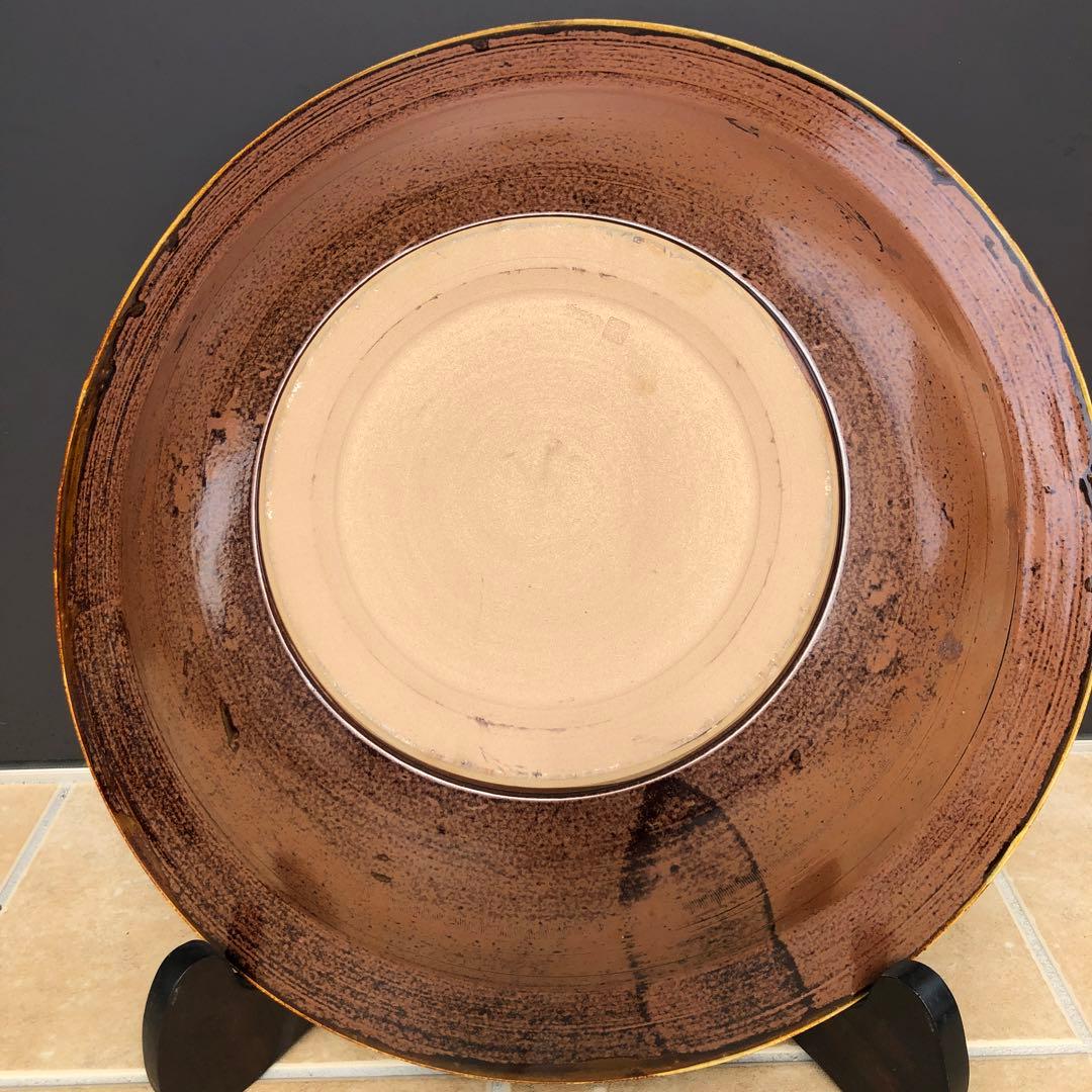 小石原焼　特大皿　陶器　骨董品