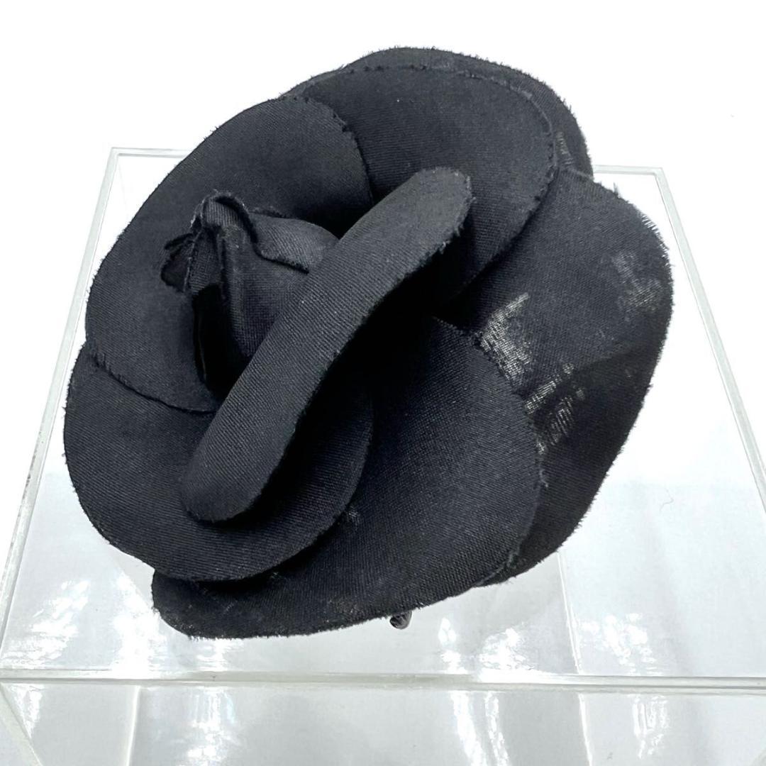 CHANEL シャネル コサージュ ブラック カメリア アクセサリー 箱付