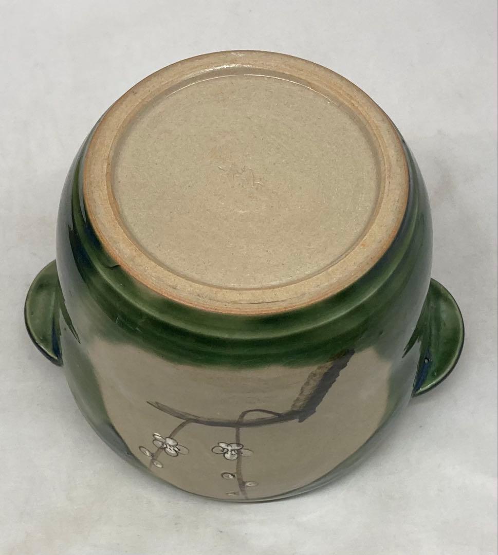 B469b 織部「酒器」「酒燗器」セット　金野光賀作　共箱　有神窯　尾道