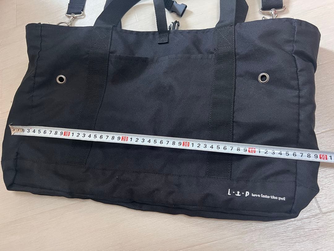 Sサイズ 黒 ナイロン キャリーバッグ