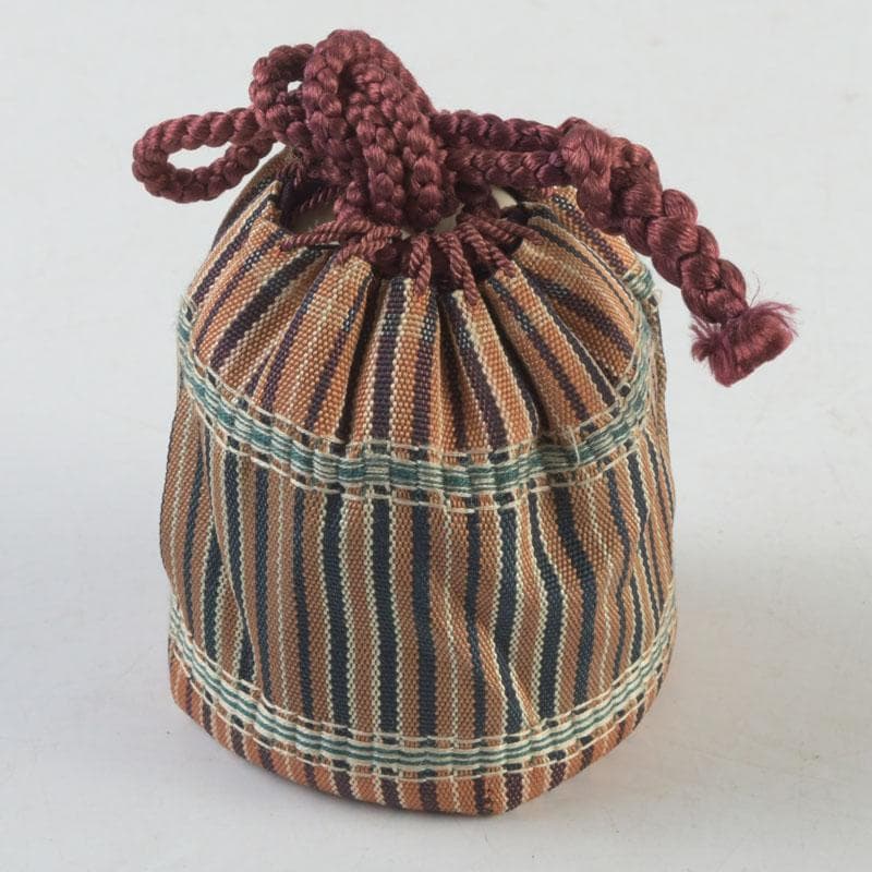 茶道具　伊万里焼　古染付　花草文　茶入　時代箱付　V　9309