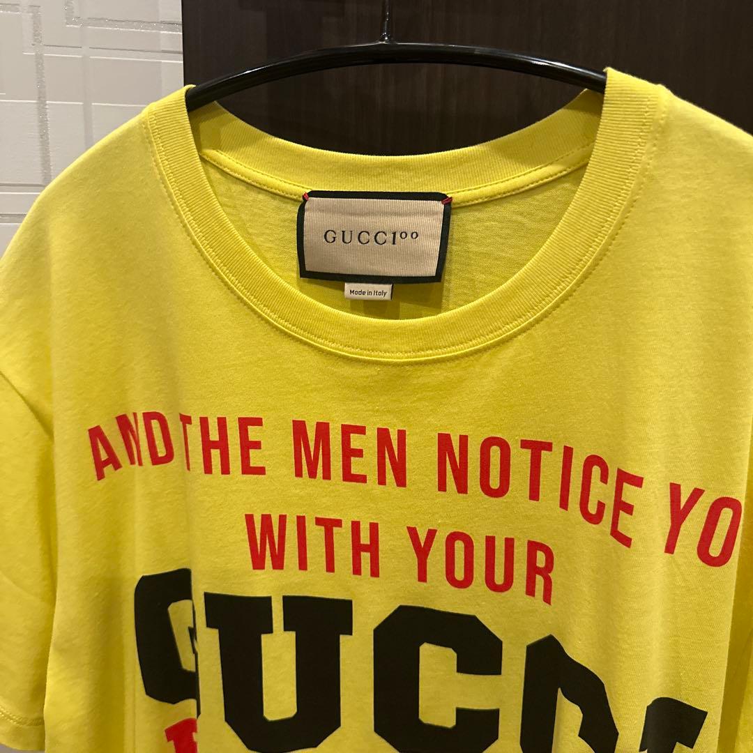 GUCCI 100周年 ロゴプリント Tシャツ XS