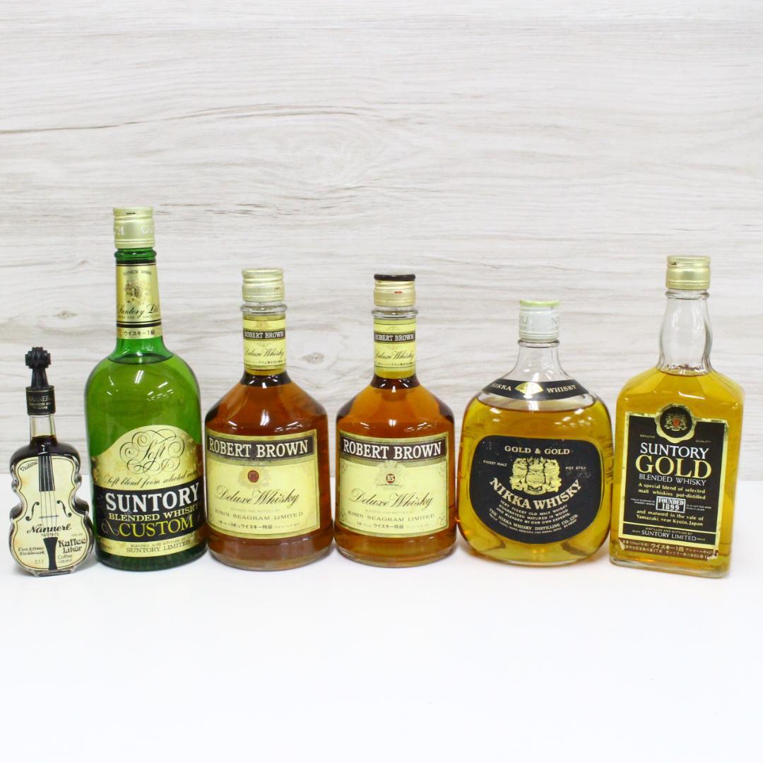 ◇未開栓 ウイスキー5本＆コーヒーリキュールセット サントリー