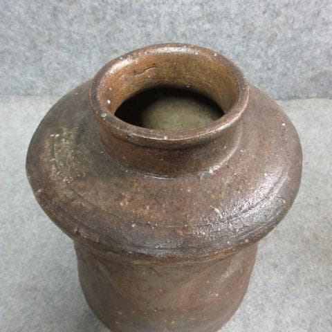 信楽焼せんべい壷 [B25398]