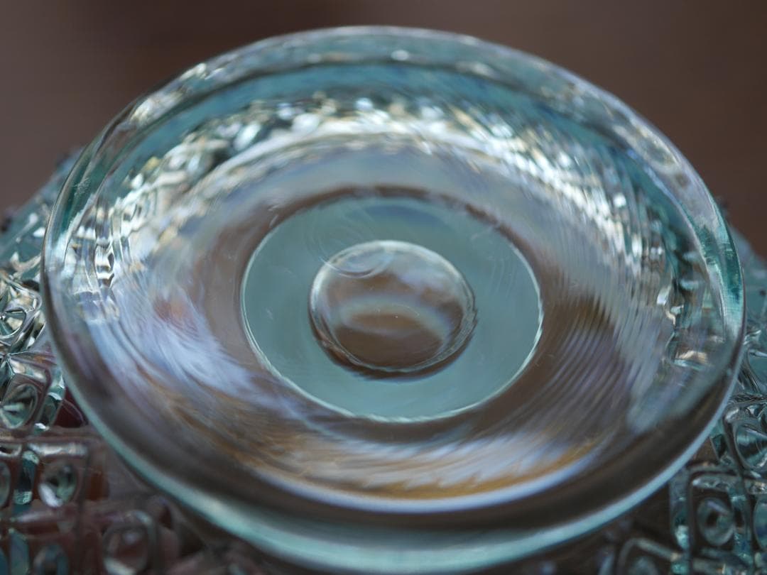 フェントン１９４９年ブルーオパールセント ダイアモンドレース キャンドルスタンド