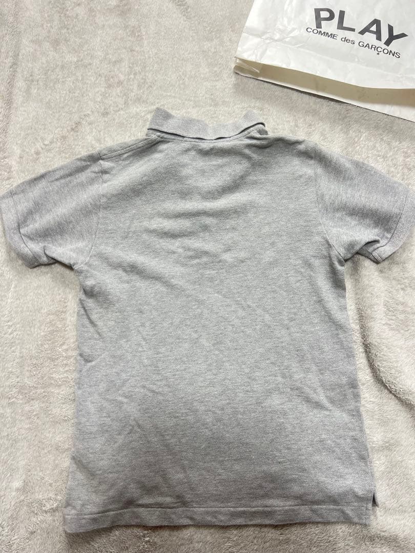 【良品】PLAY COMME des GARÇONS グレー ポロシャツ S
