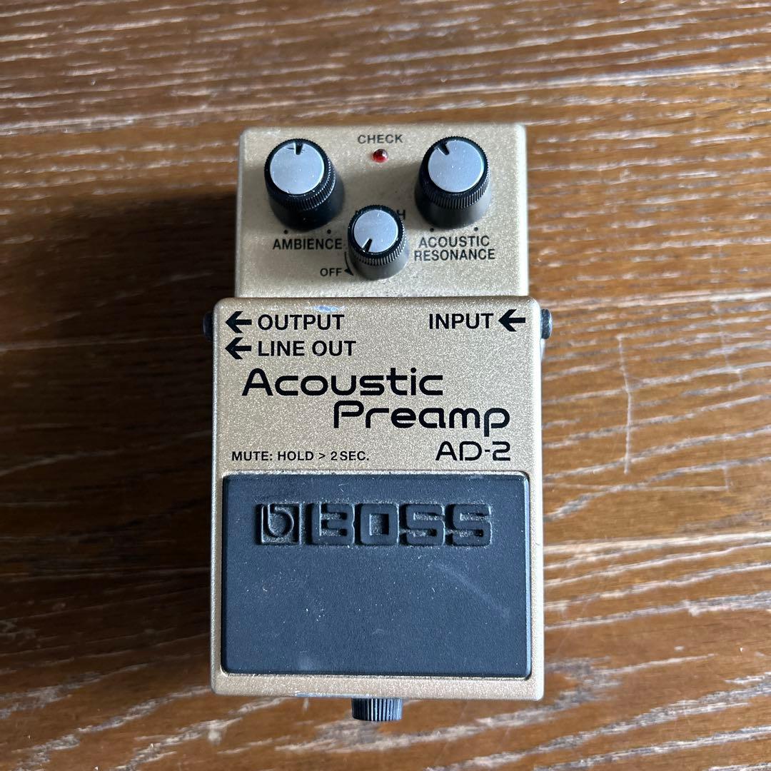 BOSS Acoustic Preamp AD-2 箱、取説付き
