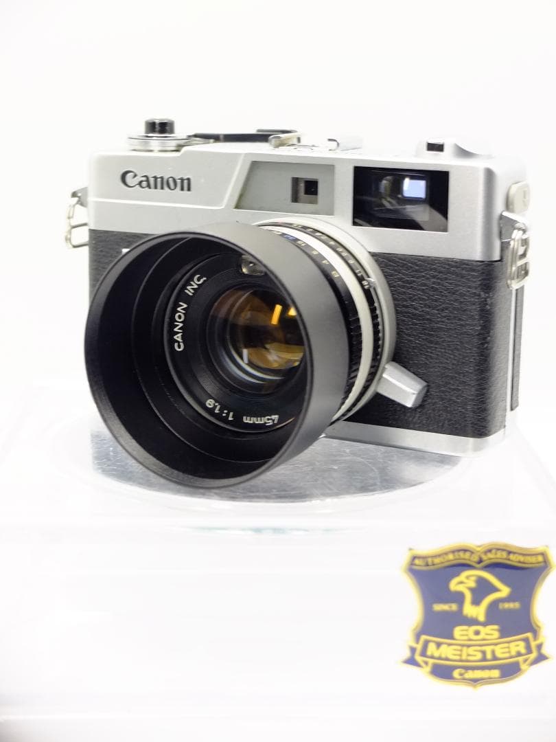 【実写確認整備品】キャノネットQL19G-Ⅲ／45mmf1.9メタルフード付