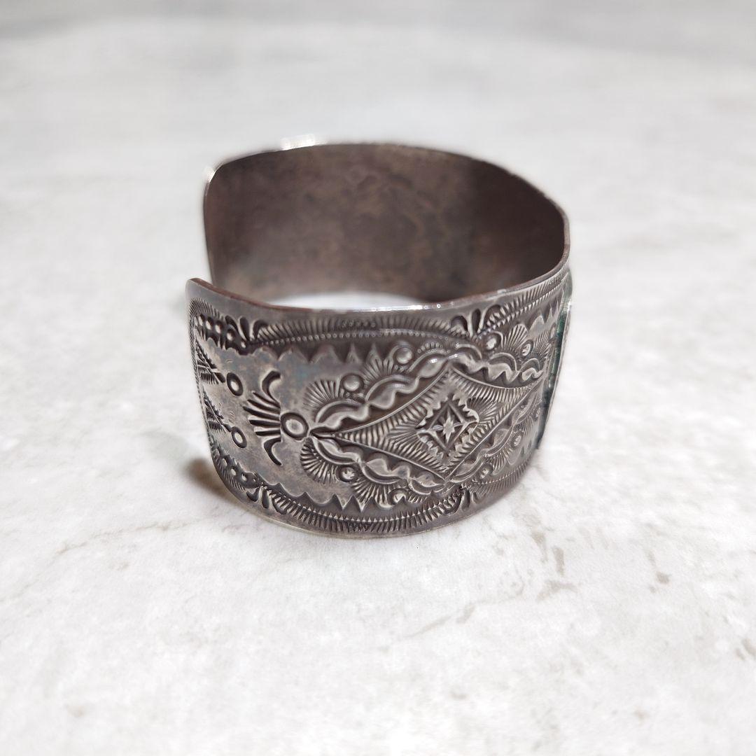 NAVAJO VINCENT JOE PLATERO ワイドバングル 925