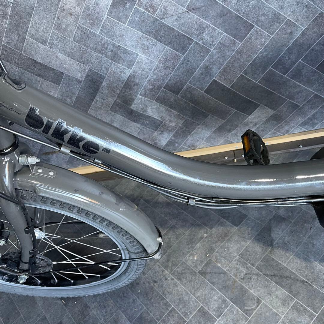 送料無料条件付Bikke電動アシスト自転車 ブラック 小径タイヤ