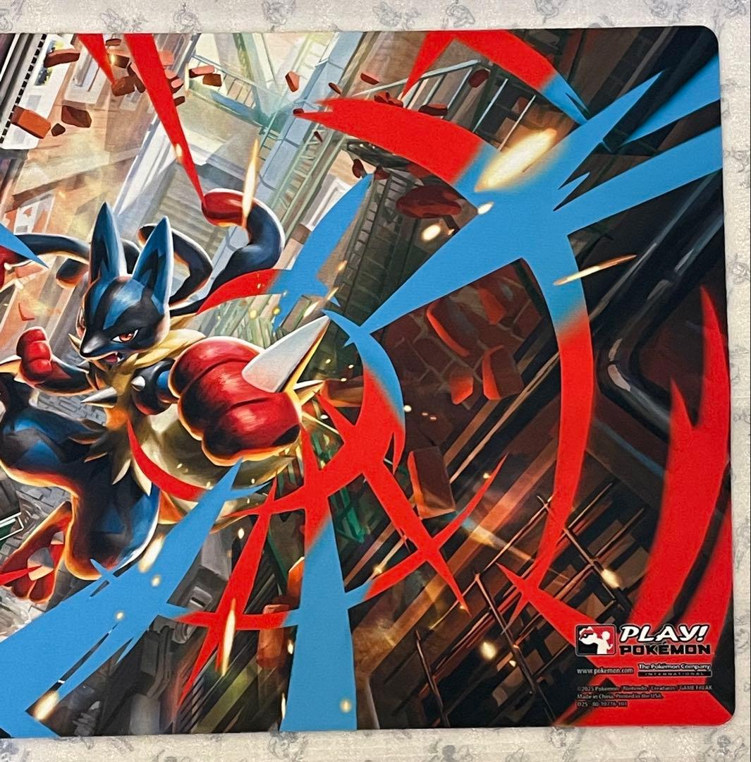 希少 メガルカリオ リージョナル プレイマット ポケモンカード 公式品