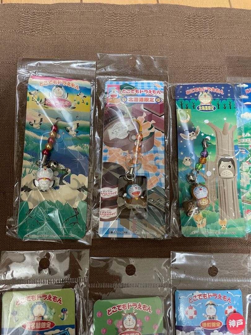 どこでもドラえもん　根付け　ストラップ　19個セット