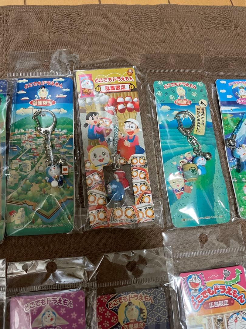 どこでもドラえもん　根付け　ストラップ　19個セット