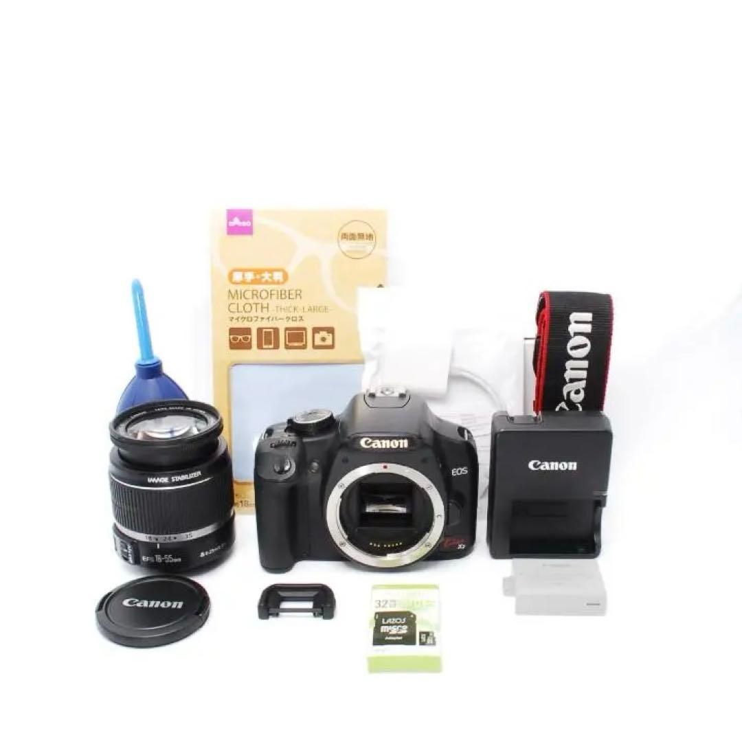 CANON kiss X2一眼レフ 18-55m IS⭐️手ぶれ補正機能付き