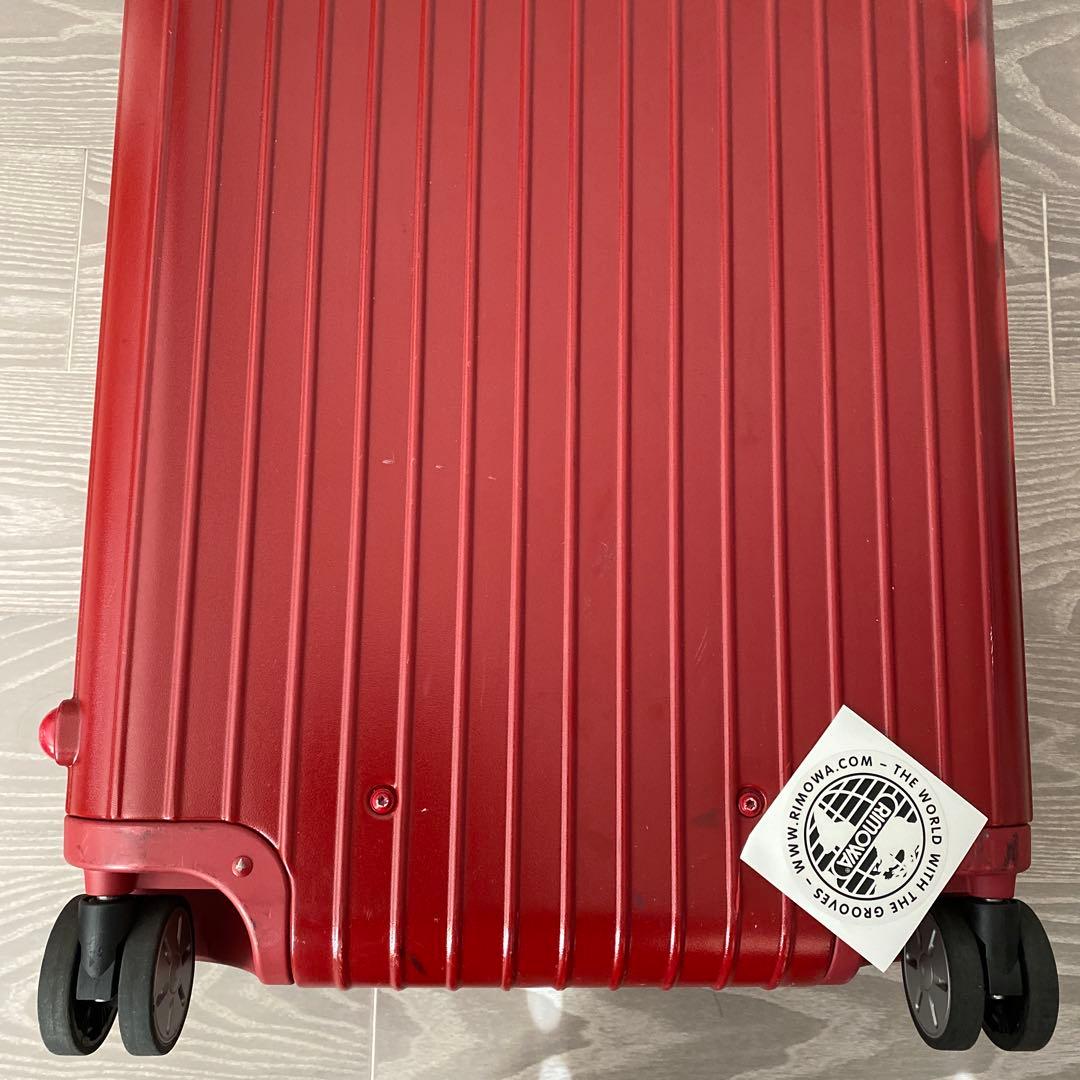 ジャンク　RIMOWA サルサ 4輪 キャリーケース 63L マットレッド