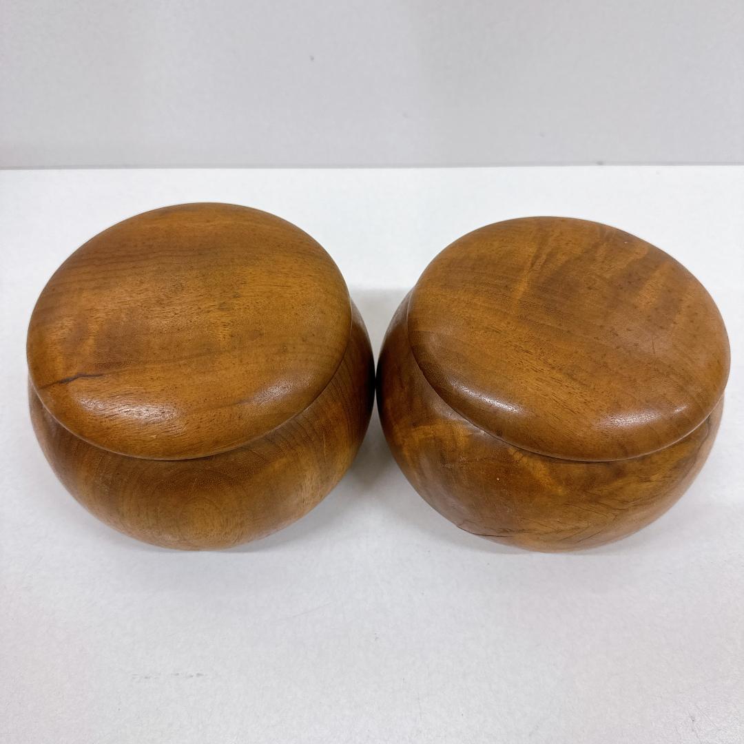 【美品】囲碁盤 脚つき　木製囲碁盤セット　白石・黒石付き