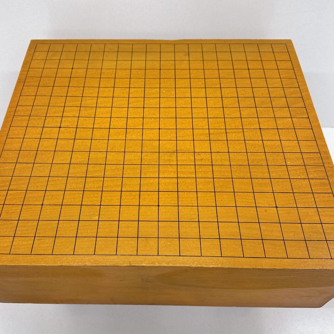 【美品】囲碁盤 脚つき　木製囲碁盤セット　白石・黒石付き
