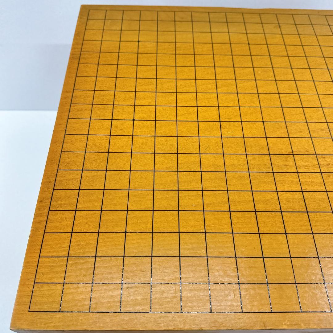 【美品】囲碁盤 脚つき　木製囲碁盤セット　白石・黒石付き