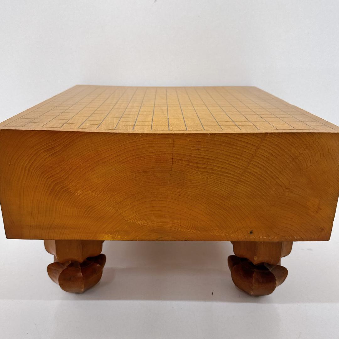 【美品】囲碁盤 脚つき　木製囲碁盤セット　白石・黒石付き