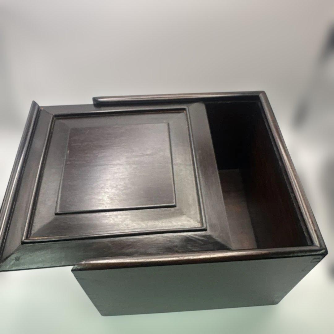 中国 唐木 茶箱 茶櫃 アンティーク紫檀