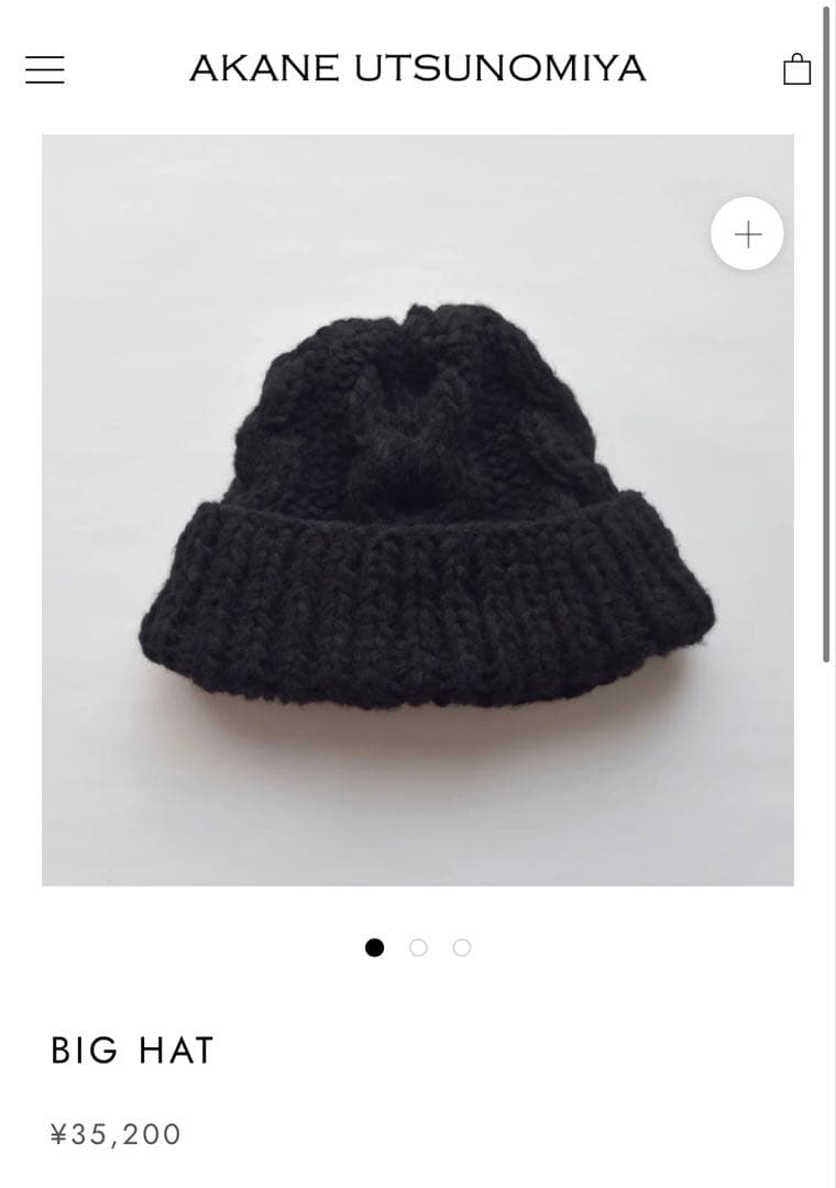 AKANE UTSUNOMIYAアカネウツノミヤBIG HATニット帽