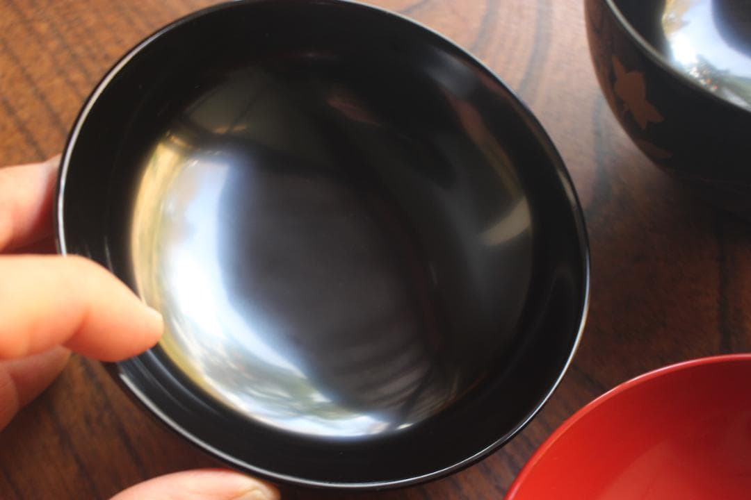 デッドストック！極上秋草蒔絵の美しい夫婦椀（検輪島塗蒔絵椀雑煮椀