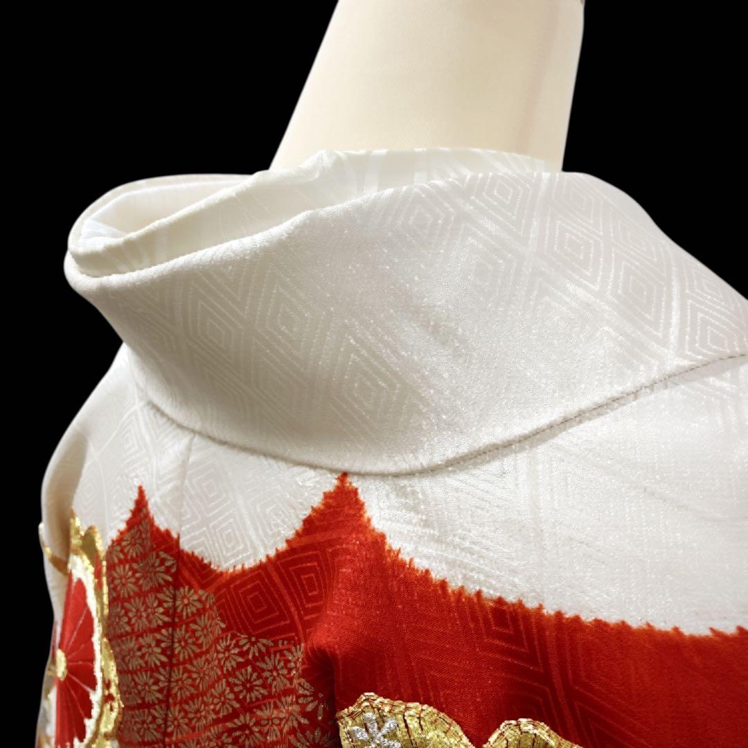 ◎mk-1564　引き振袖　婚礼衣装　金駒刺繍　G.H-8-6