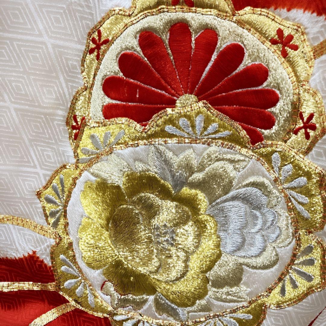 ◎mk-1564　引き振袖　婚礼衣装　金駒刺繍　G.H-8-6