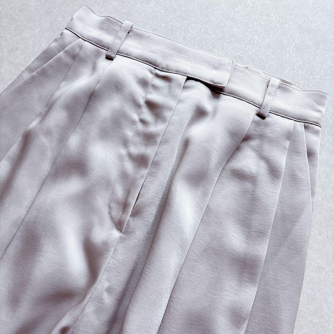 めぇ様★未使用★anuans｜定価1,8万 24SS 綺麗め サテンカーゴパンツ