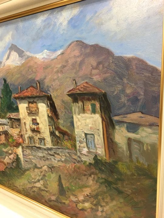 絵画肉筆画油絵 画家イタリア  ホーリニー作品直筆オリジナル厚塗り絵画