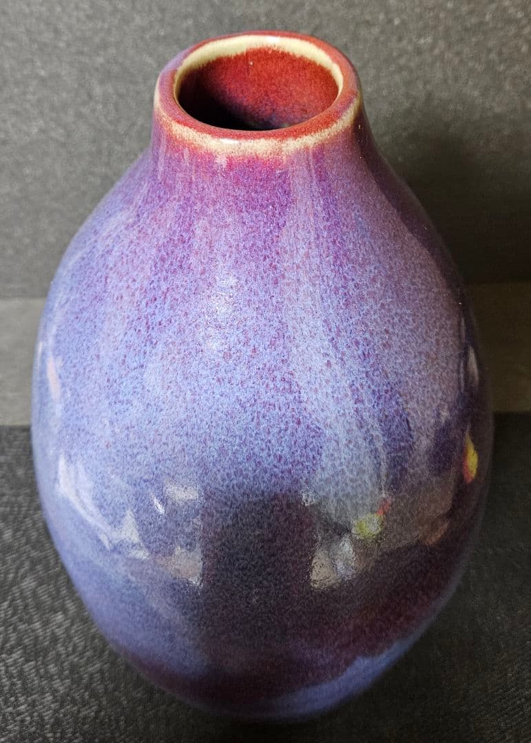 中国　宋時代　鈞窯写し　鈞窯釉　大壺　【有田焼　名工　今村博作　共箱　傑作品❗