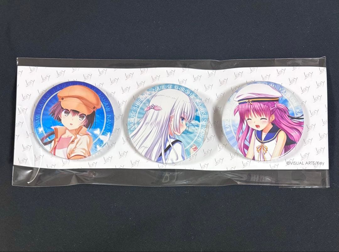 サマポケ ビジュアルアーツ冬フェス 缶バッジセット 鳴瀬しろは 加藤うみ 七海