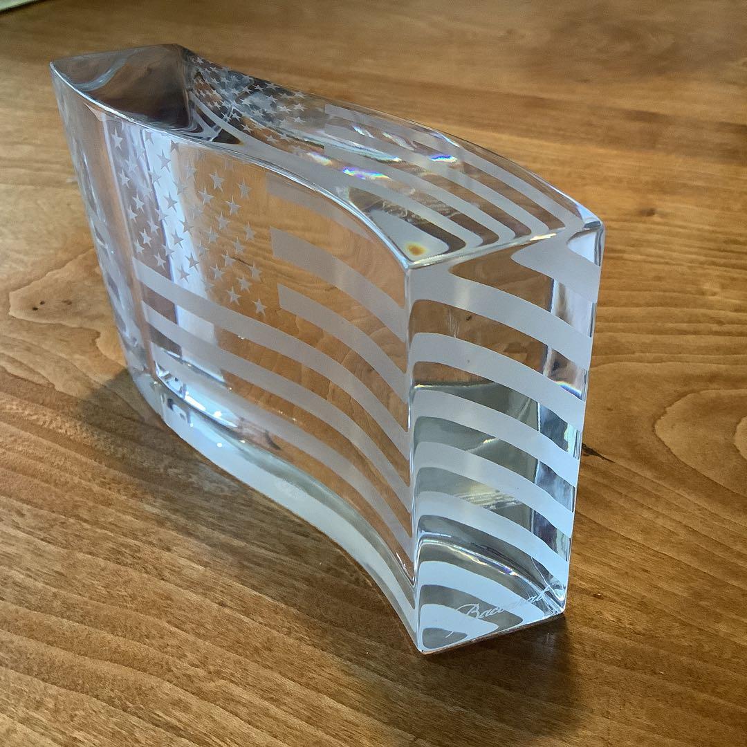 バカラ　星条旗の置物