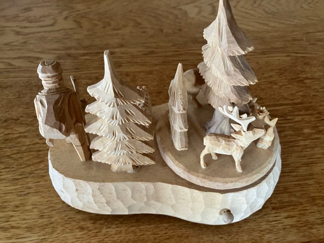 [希少] ドイツ　手作り木製オルゴール