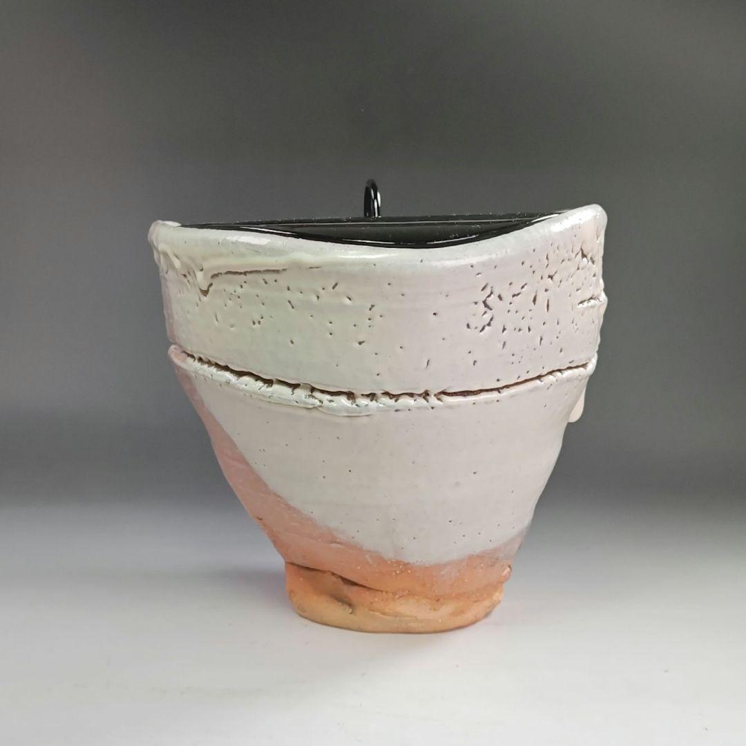 ウ202 水指『玉隆山　吉田萩苑』『萩焼編笠　水指　共箱』茶道具