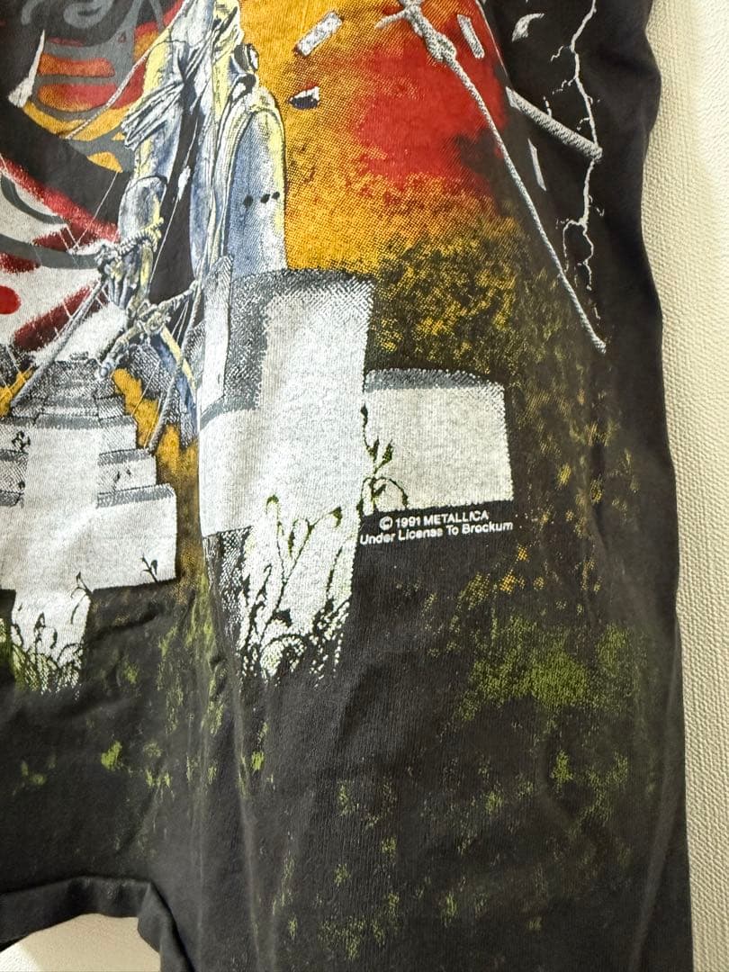 【美品】 90's llica メタリカ L BROCKUM Tシャツ