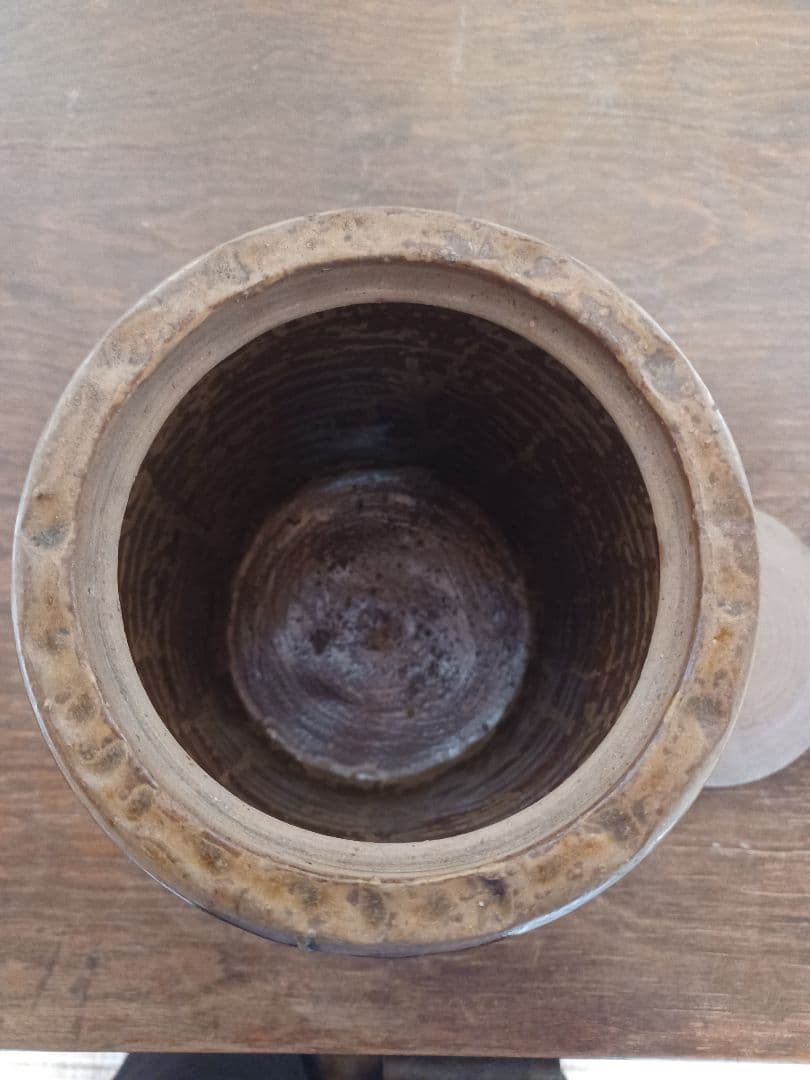 常滑焼　水指し　初代井上素三　造