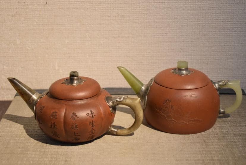 急須2点セット　時代物　合箱入り