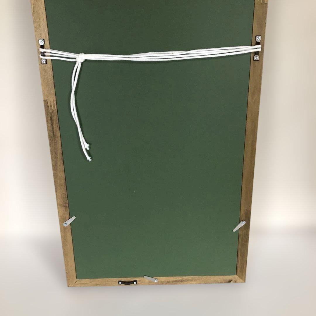 加藤晃秀　桜の舞　木版画　 額縁サイズ28×54㎝　版画14×33㎝　#168