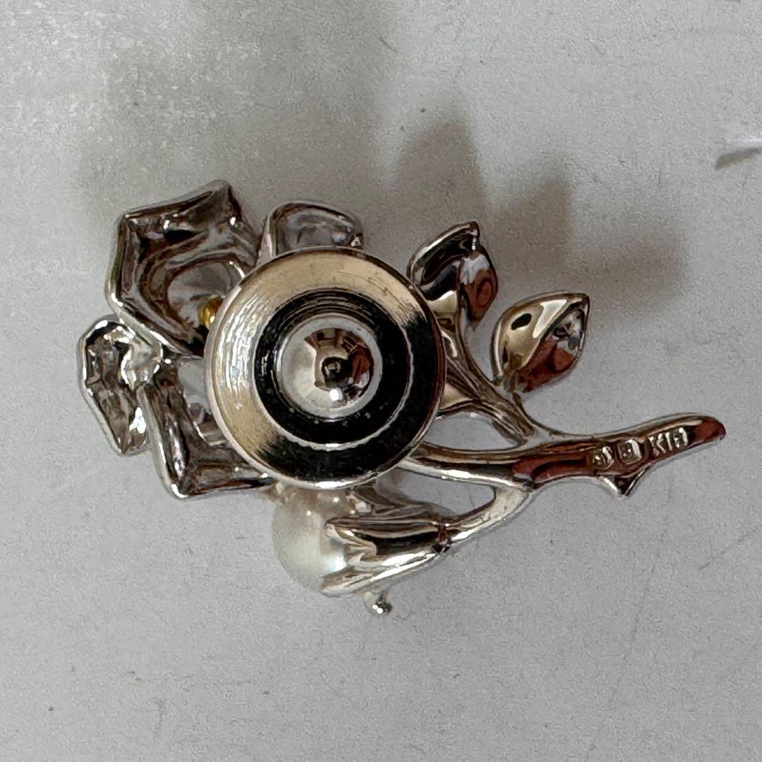 MIKIMOTO ミキモト ピンクサファイア パールブローチ